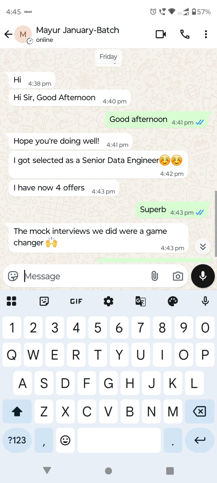 Student Success Story 8